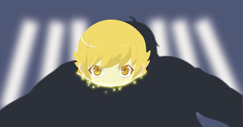 Blonde Anime Character — Yellow, Dramatic, Shadow