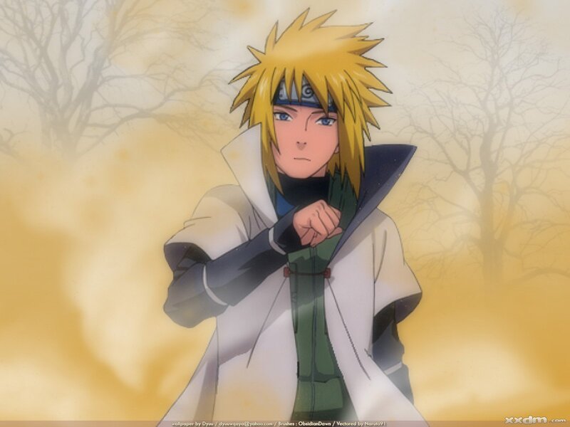Blonde Anime Character — Yellow, Dramatic, Sunset, Tree