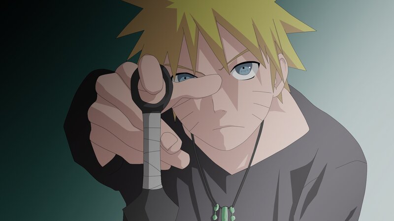 Blonde Anime Character — Yellow, Dramatic, Sword, Necklace