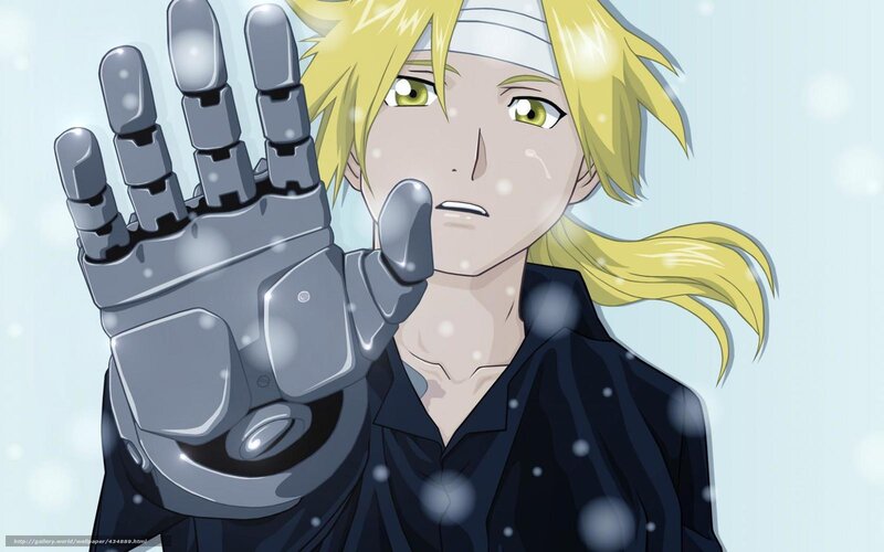 Blonde Anime Character — Yellow, Dramatic, Winter, Robotic Hand