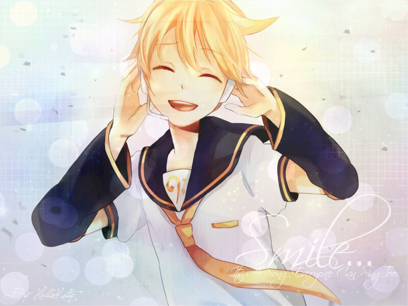 Blonde Anime Character — Yellow, Happy