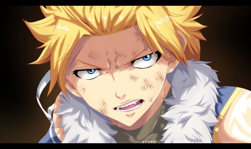 Blonde Anime Character — Yellow, Intense, Blue Eyes, Furry Collar