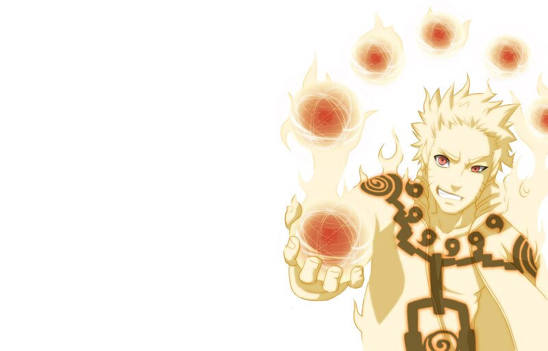 Blonde Anime Character — Yellow, Intense, Chakra Balls