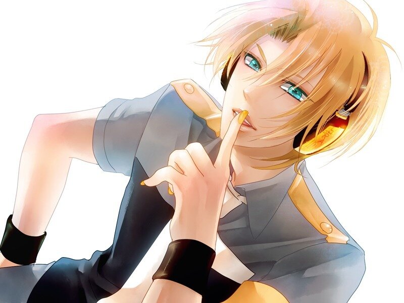 Blonde Anime Character — Yellow, Playful, Headphones