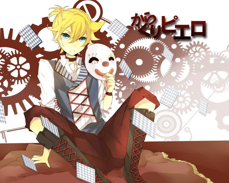 Blonde Anime Character — Yellow, Playful, Mask