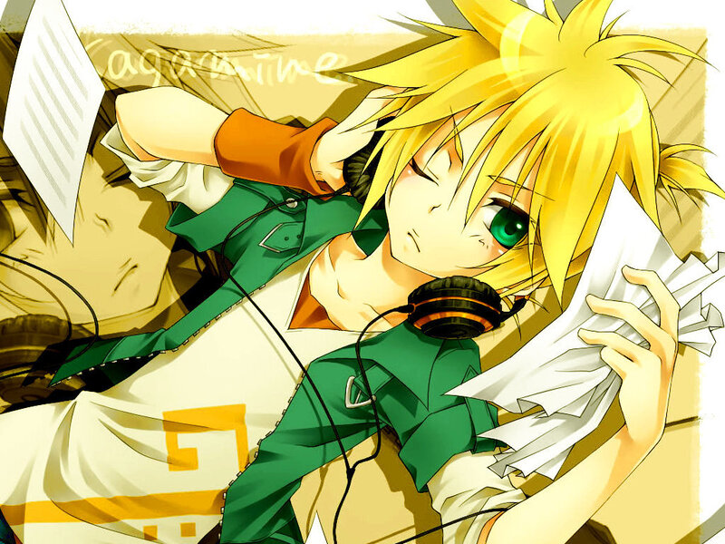 Blonde Anime Character — Yellow, Relaxed