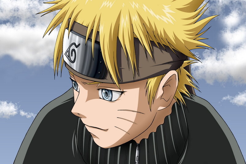 Blonde Anime Character — Yellow, Serious, Afternoon