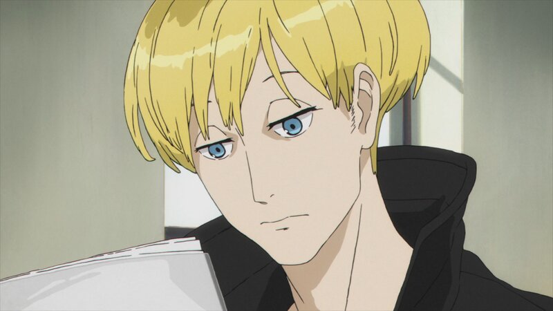 Blonde Anime Character — Yellow, Serious, Book