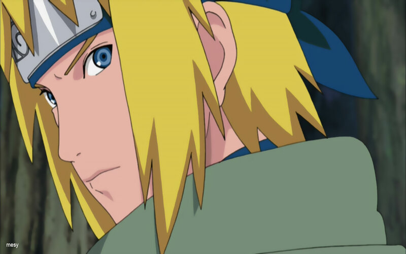 Blonde Anime Character — Yellow, Serious, Headband, Forest
