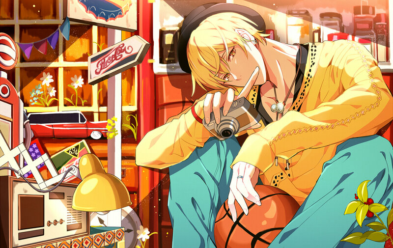Blonde Anime Character — Yellow, Warm