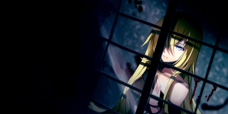 Blonde Anime Girl Behind Bars