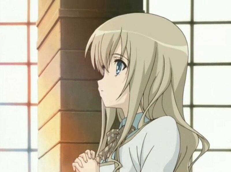 Blonde Anime Girl — Beige, Calm