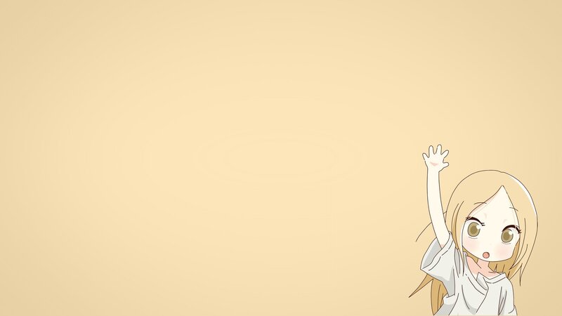 Blonde Anime Girl — Beige, Neutral, Hand