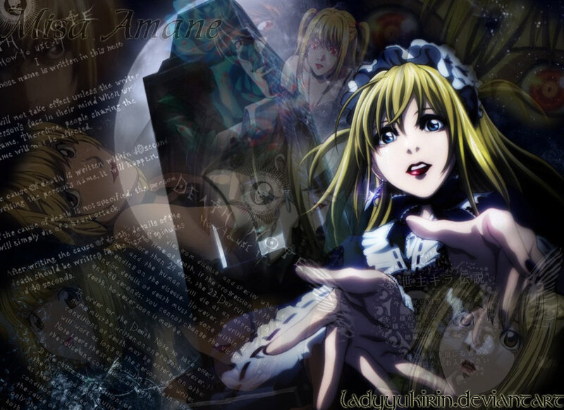 Blonde Anime Girl — Black, Dramatic, Night