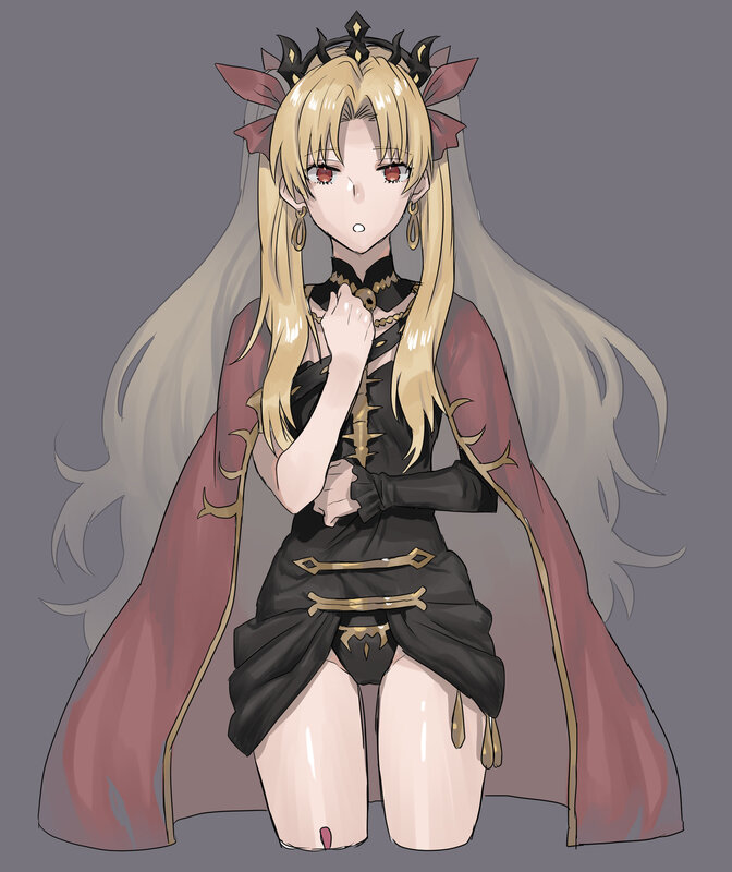 Blonde Anime Girl — Black, Neutral, Long Hair