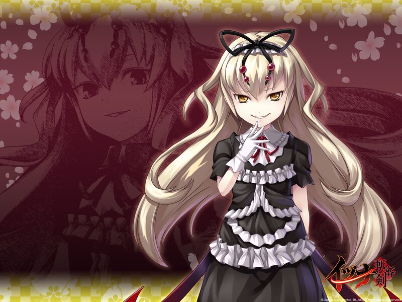 Blonde Anime Girl — Black, Playful, Spring