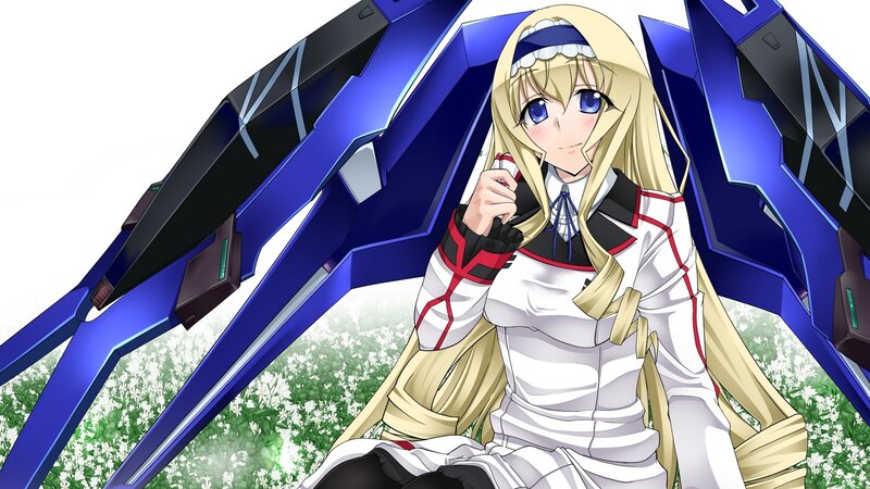 Blonde Anime Girl — Blue, Calm, Afternoon, Mecha