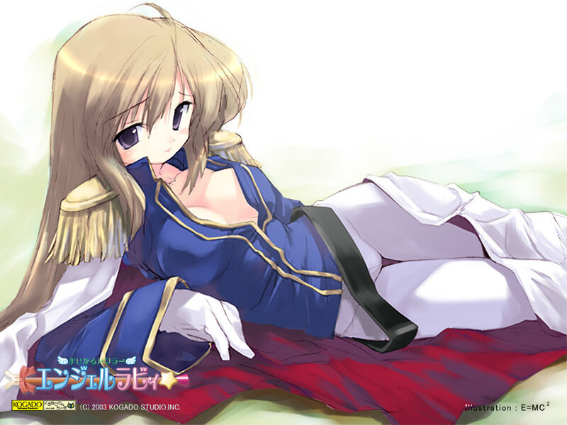 Blonde Anime Girl — Blue, Calm, Uniform