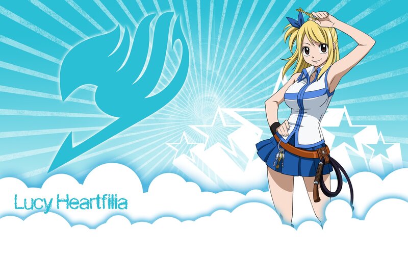 Blonde Anime Girl — Blue, Confident