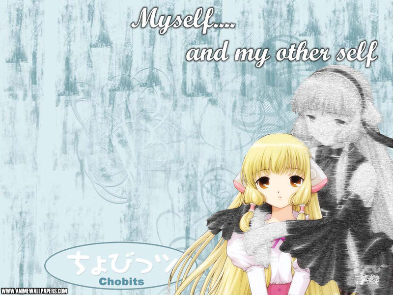 Blonde Anime Girl — Blue, Dreamy, Text