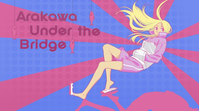 Blonde Anime Girl — Blue, Dynamic, Fish