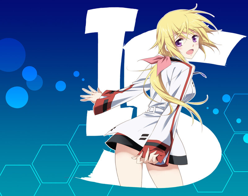 Blonde Anime Girl — Blue, Dynamic, School Uniform