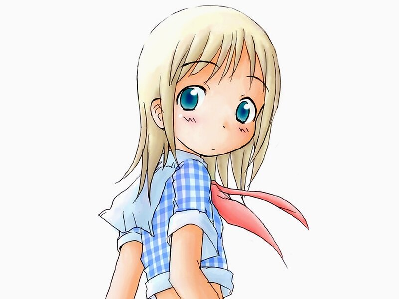 Blonde Anime Girl — Blue, Innocent
