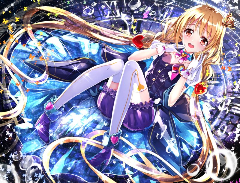 Blonde Anime Girl — Blue, Magical, Night