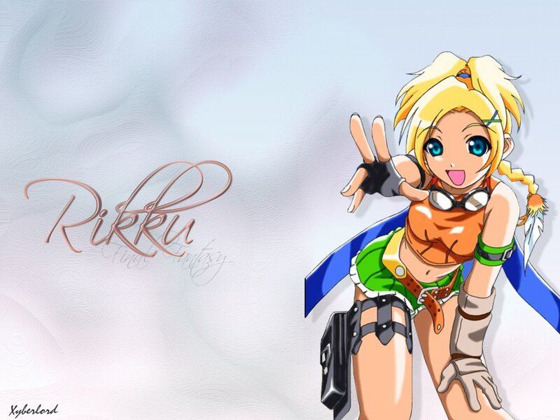 Blonde Anime Girl — Blue, Playful, Goggles