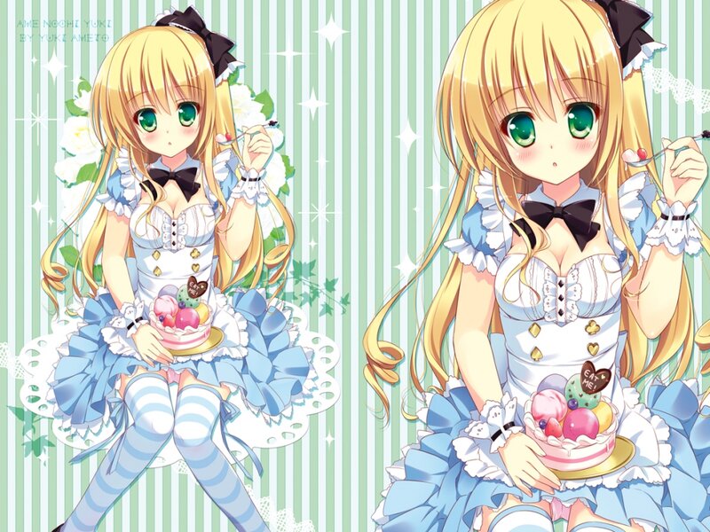 Blonde Anime Girl — Blue, Sweet