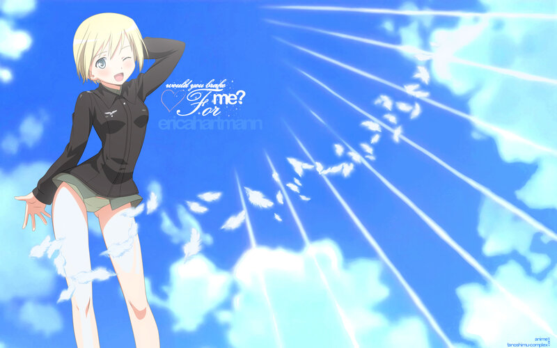 Blonde Anime Girl — Blue