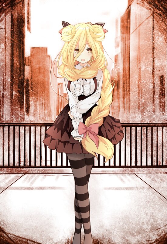 Blonde Anime Girl — Brown, Calm, Cat Ears