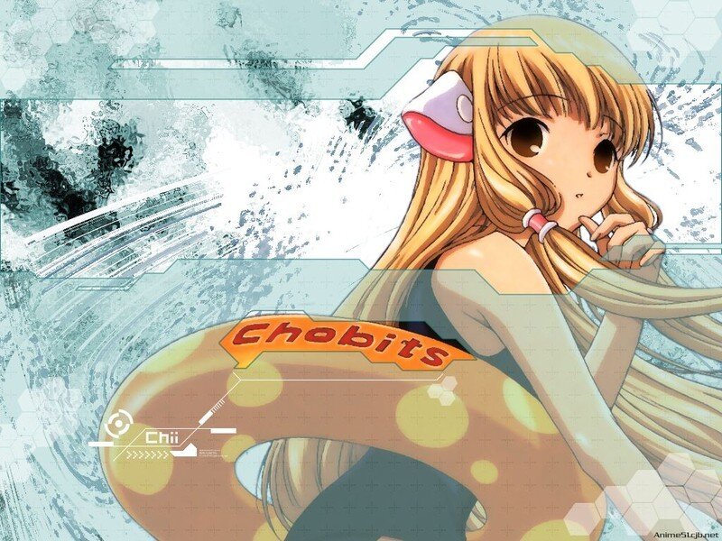 Blonde Anime Girl — Brown, Calm
