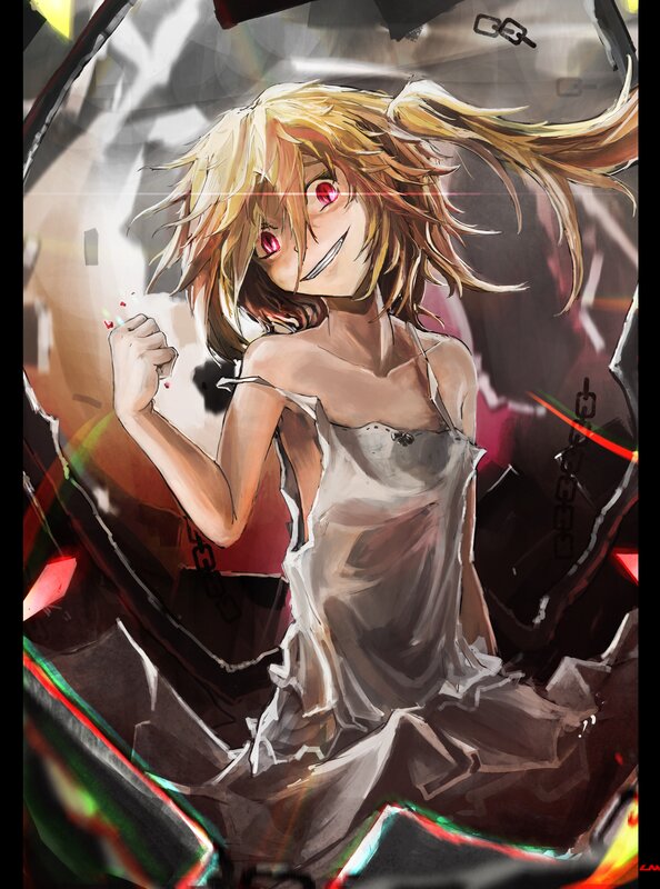 Blonde Anime Girl — Brown, Chaotic