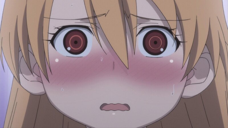 Blonde Anime Girl — Brown, Distressed