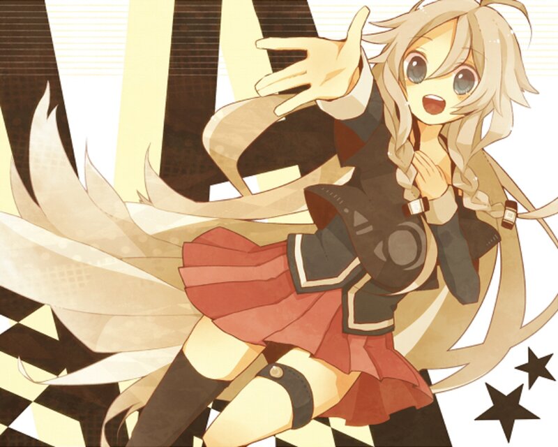 Blonde Anime Girl — Brown, Energetic