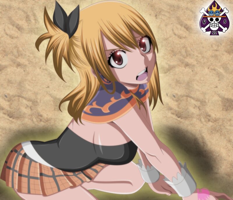Blonde Anime Girl — Brown, Surprised
