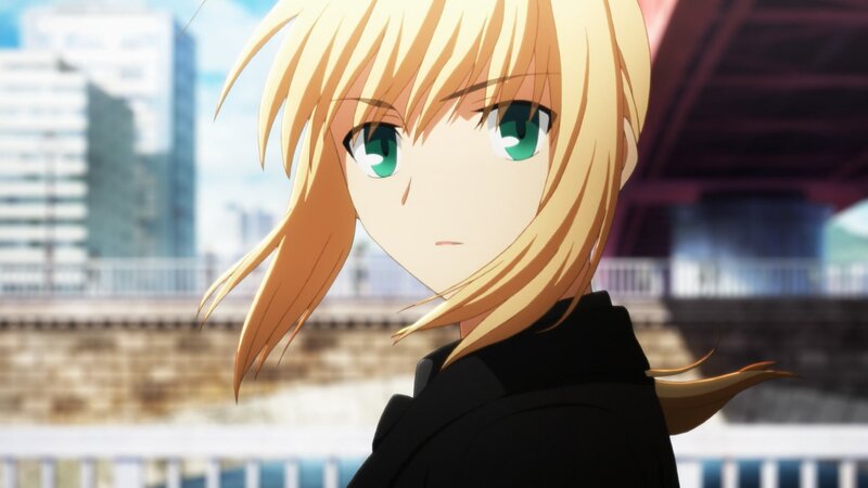 Blonde Anime Girl — Calm, Afternoon, Cityscape