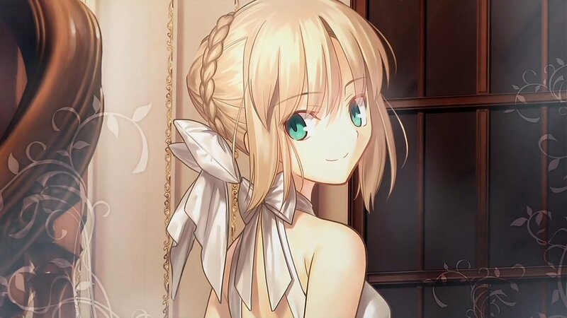 Blonde Anime Girl — Calm, Braided Hair