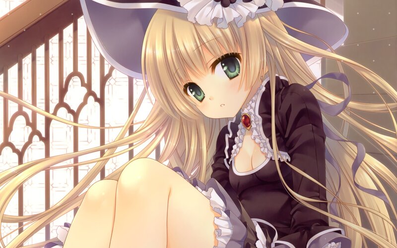 Blonde Anime Girl — Calm, Hat