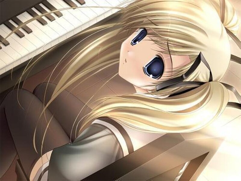 Blonde Anime Girl — Calm, Piano
