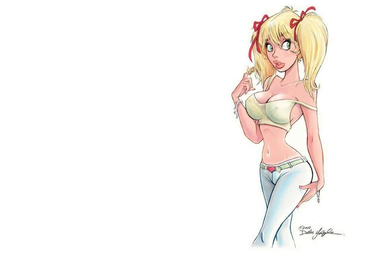 blonde anime girl character