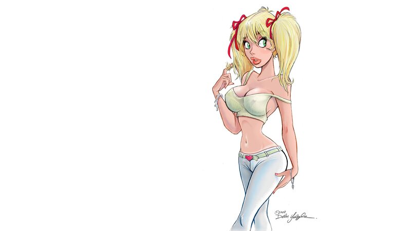 blonde anime girl character