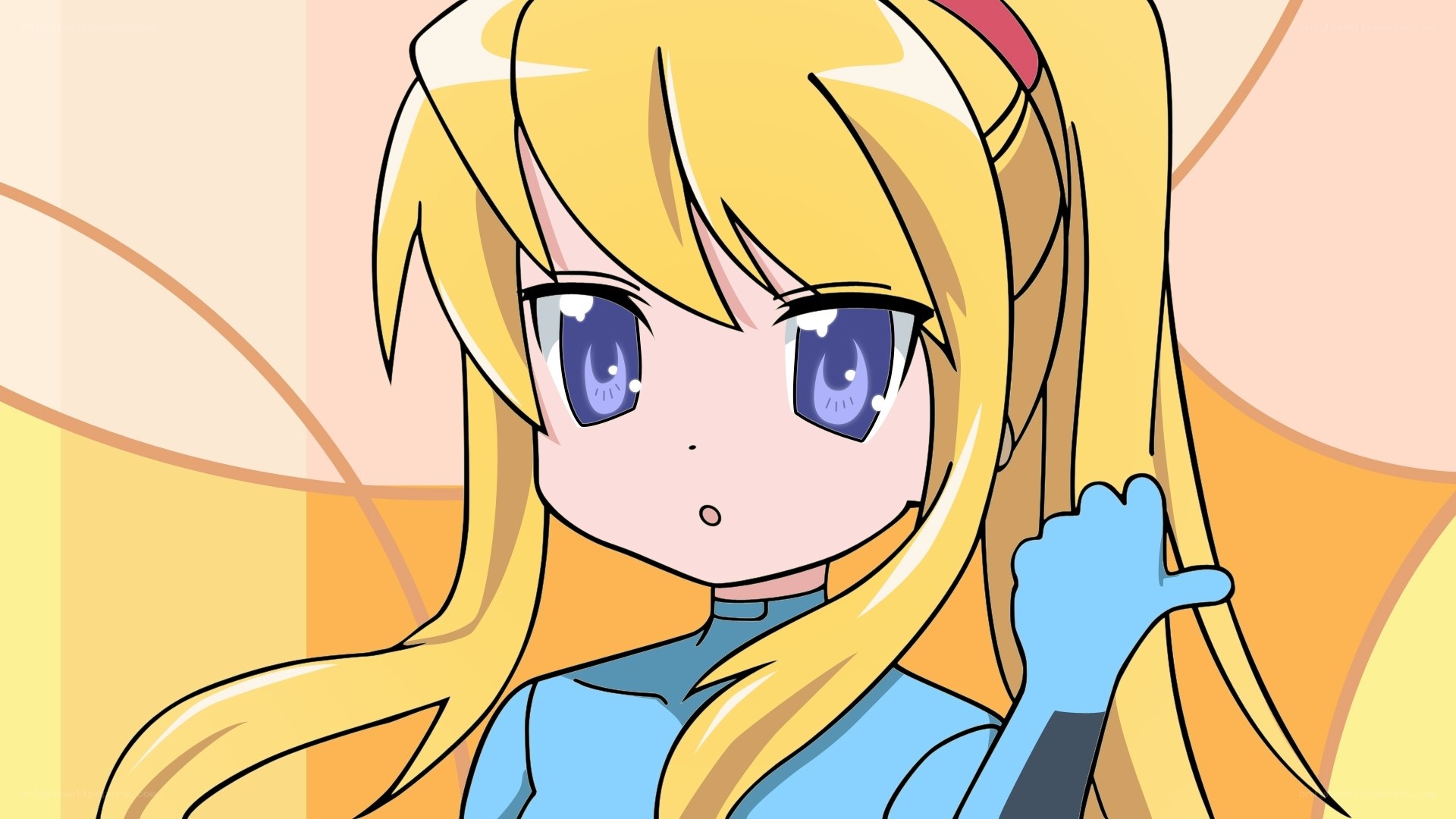 blonde anime girl character