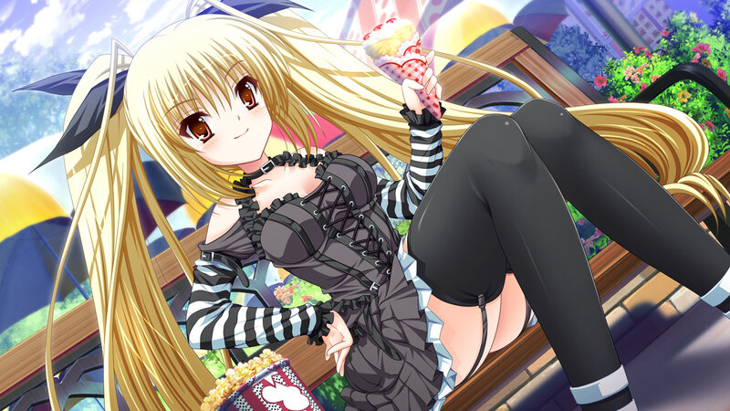 Blonde Anime Girl — Cheerful