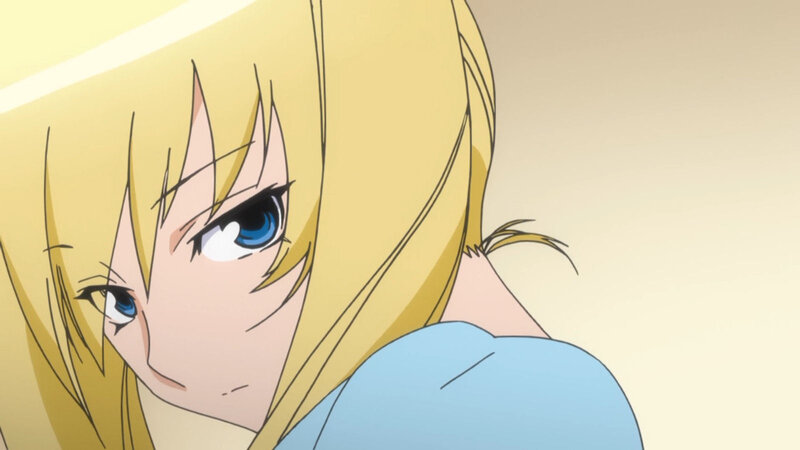 blonde anime girl close-up