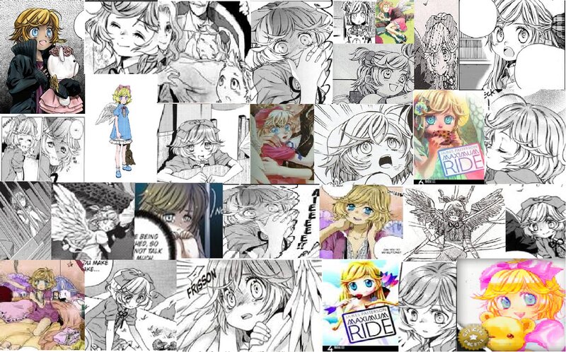 Blonde Anime Girl Collage