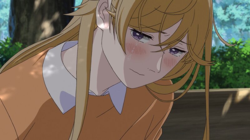 Blonde Anime Girl Crying — Brown