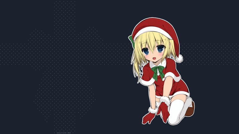 Blonde Anime Girl — Dark Blue