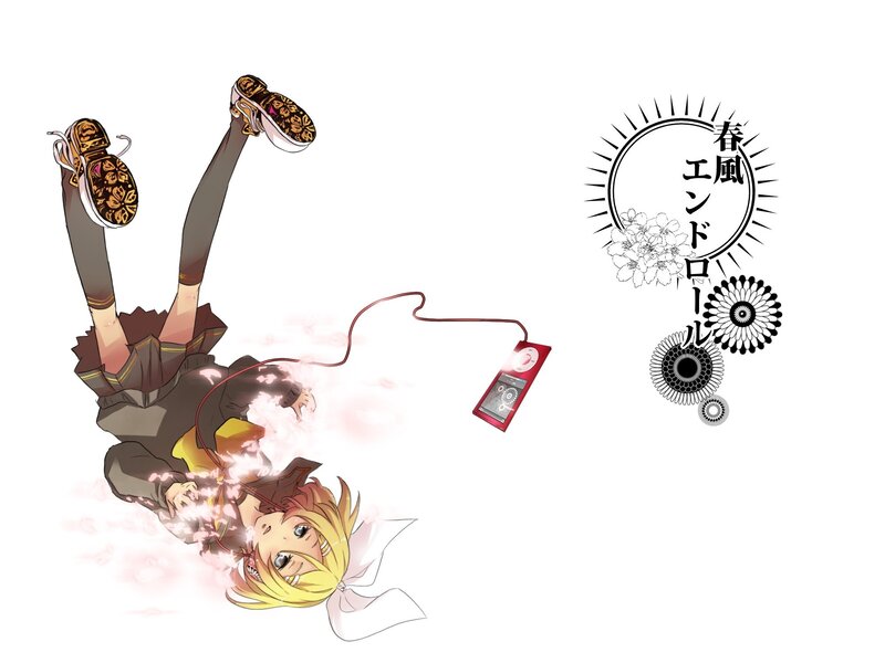 Blonde Anime Girl Falling